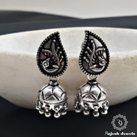 Wonderful Oxidised Jumka Earrings