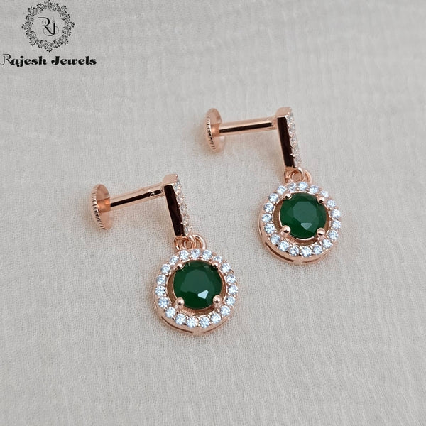 Gracefully Green Cz South Screw Studs