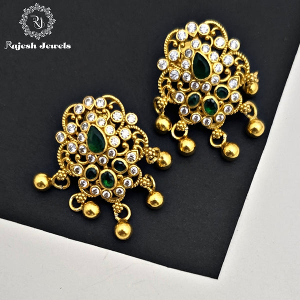 Pleasing Cz Gold Plated Earrings