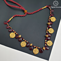 Vibrant Red Coined Neckpiece