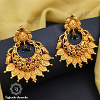 Vibrant Gold Plated Chandbali Earrings