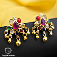 Exceptional Navrathan Stud Earrings