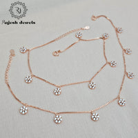 Glorified Cz Rosegold Anklet