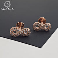 Infinite Cz Rosegold South Screw Studs