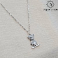 Lovely Kitty Cz Neckpiece