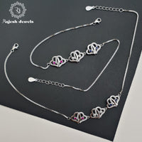 Esthetic Cz Sleek Anklets