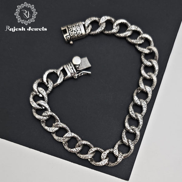 Stylish Men's Oxidised Bracelet