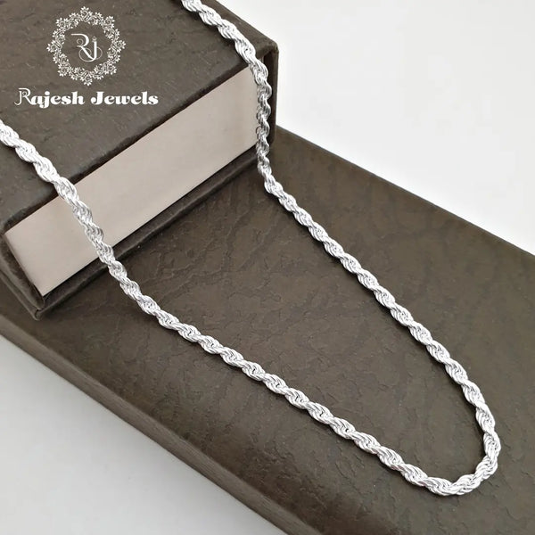 Rope Design Pure Silver Neckchain