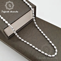 Oval Balled Pure Silver Neckchain