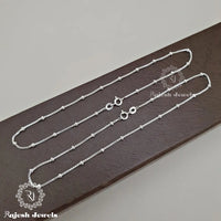 Sterling Thin Anklet