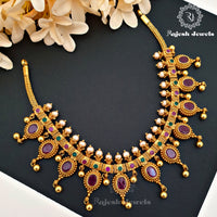 Ruby Gold Plated Neckpiece