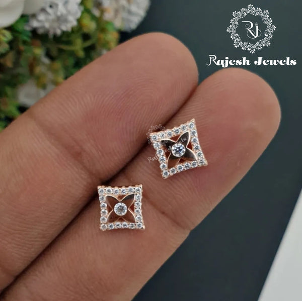 Square Rosegold Earrings