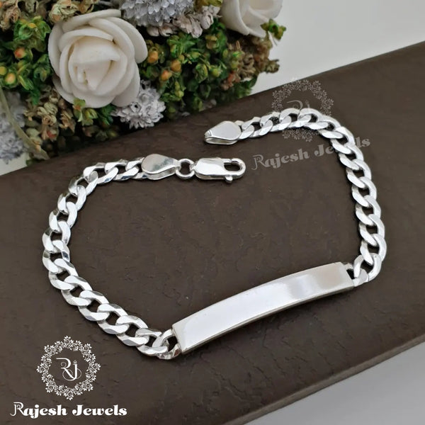 Heavy Mens Silver Identity Bracelet (1) – thejewellerytrove
