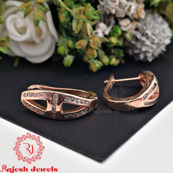 Bold Rosegold Hoop Earrings