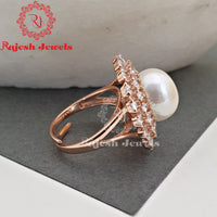 Beautiful Silver Rosegold Finger Ring