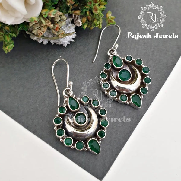 Fascinating Green Hanging Earrings