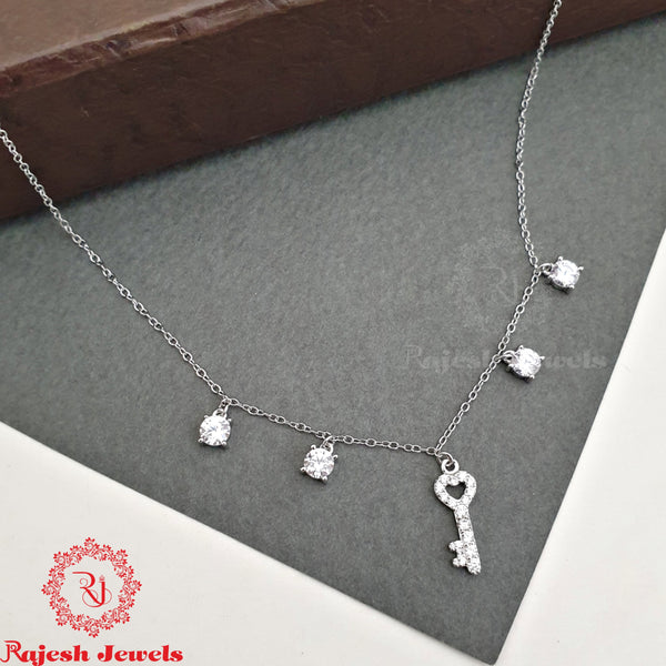 Solitaire Key Minimalistic Necklace