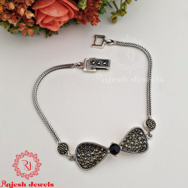 Black Onyx Marcasite Bracelet