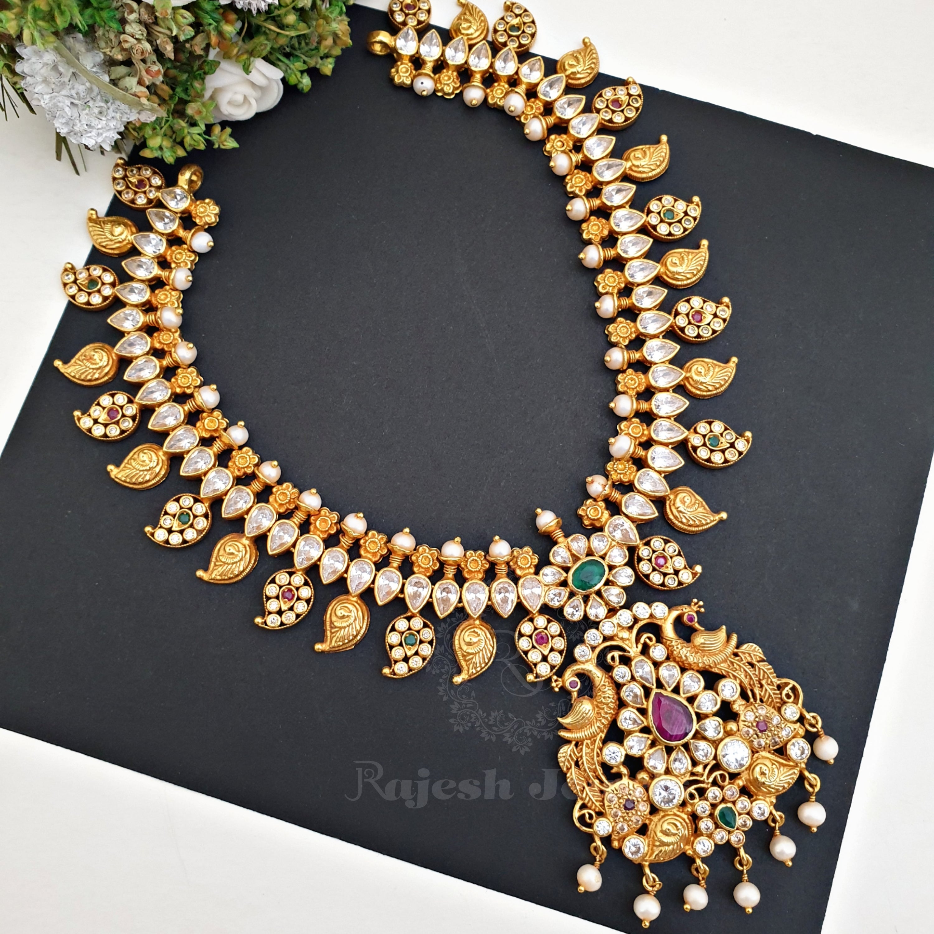 Mesmerized Pure Silver Bridal Necklace