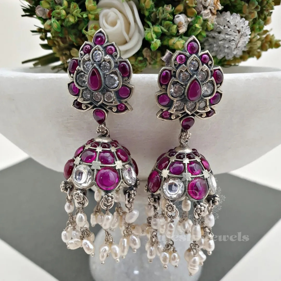 Gloriours Pure Silver Jumka