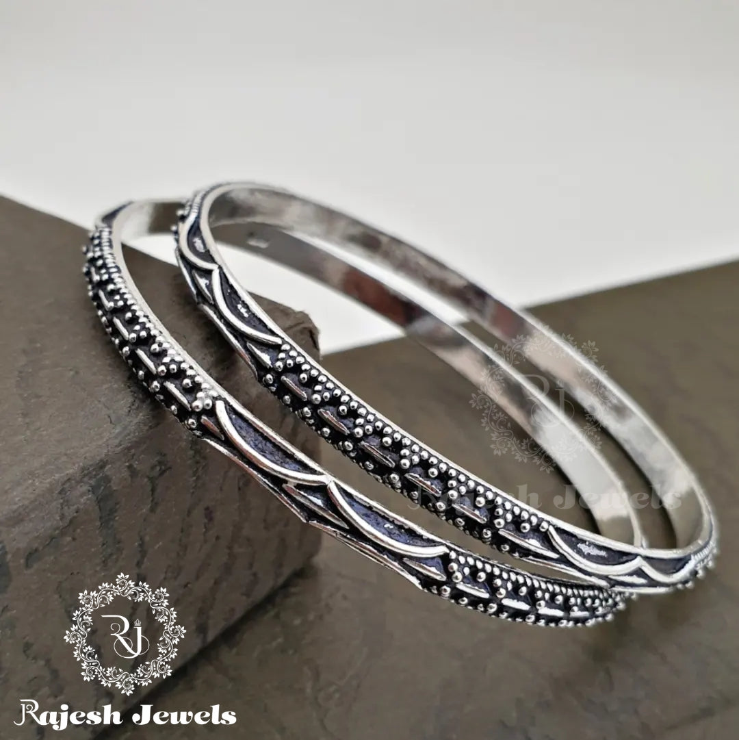 Pure Silver Rava Bangles