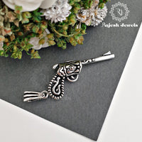 Pure Silver Gun Pendant