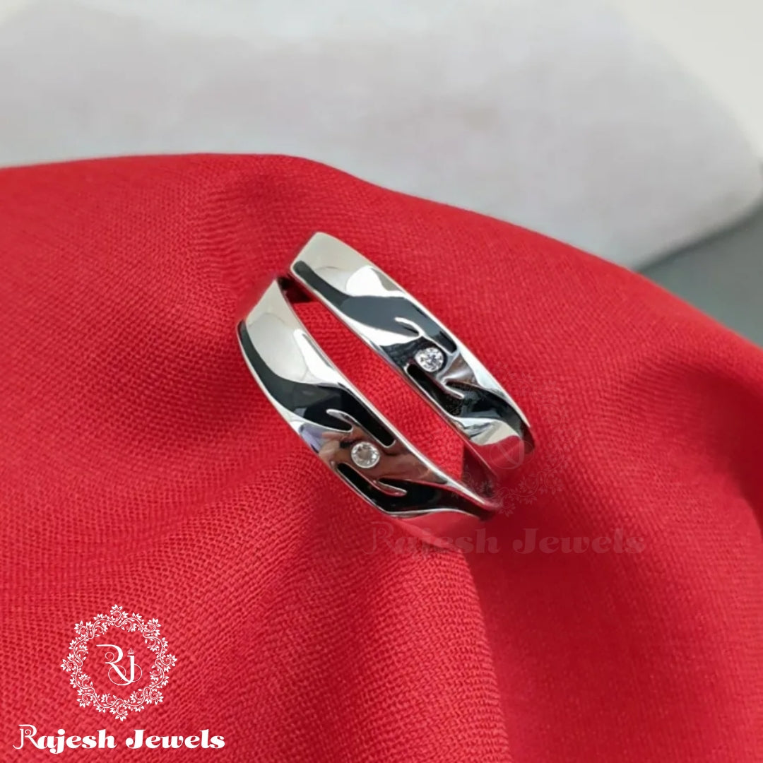 Fantastic Pure Silver Couple Rings