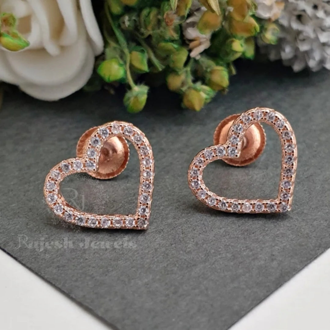 Lovely Heart South Screw Earrings