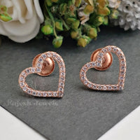 Lovely Heart South Screw Earrings