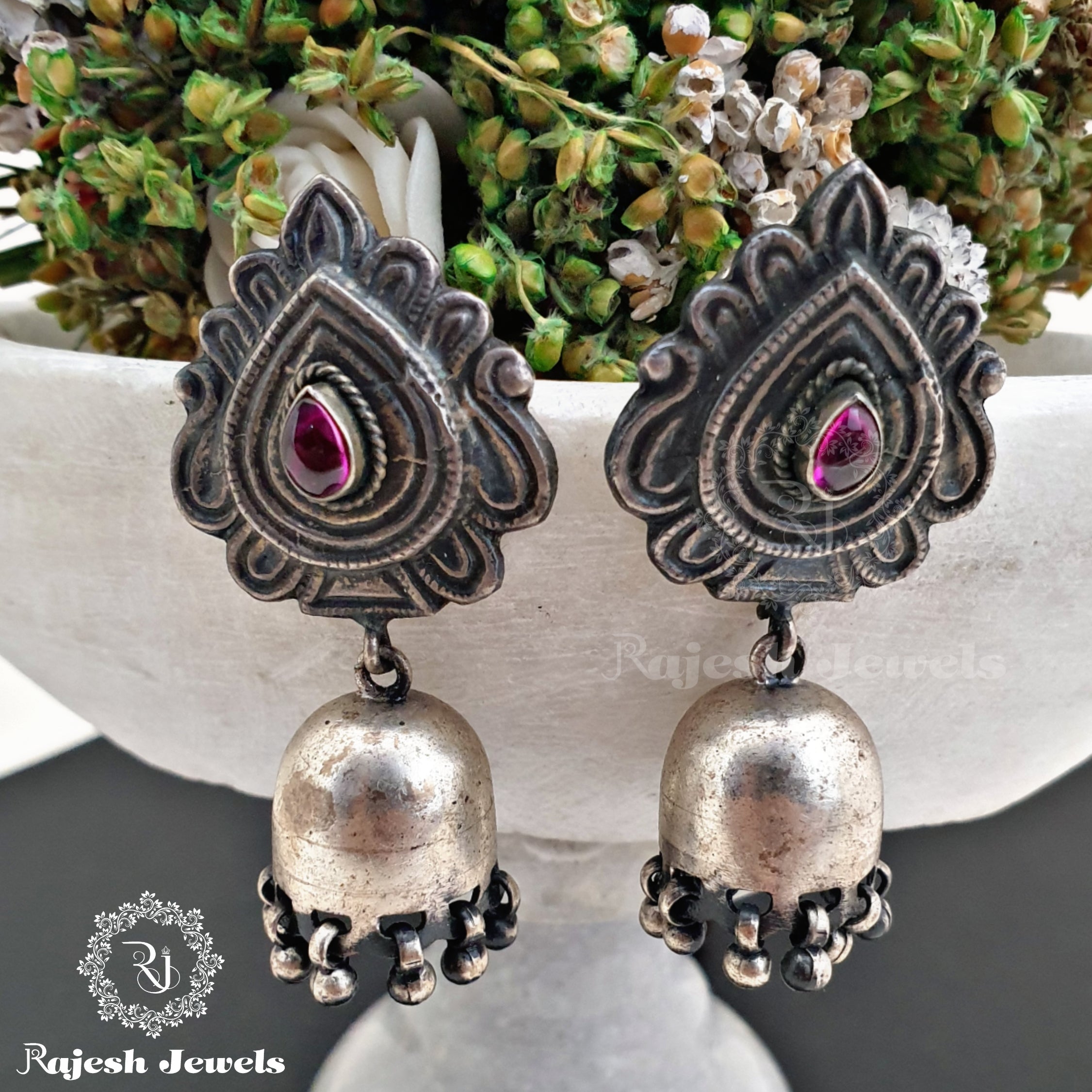 Amazing Oxidised Jumka