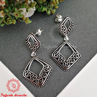 Amazing Oxidised Chandbali Earrings