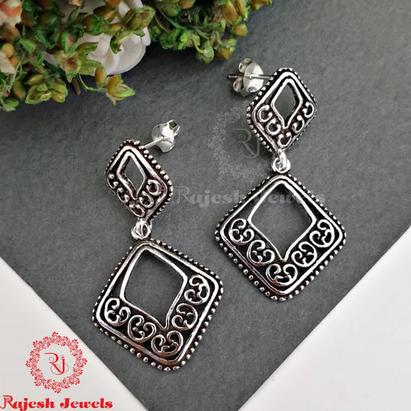 Amazing Oxidised Chandbali Earrings