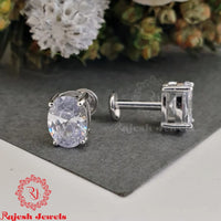 Classic Oval Solitaire Studs