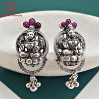 Nakshi Oxidised Stud Earrings