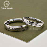 Plain Band Couple Finger Ring