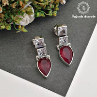 4 Colourfull Cutstone Earrings