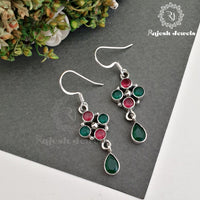 5 Colourfull Cutstone Earrings