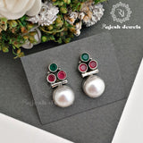 4 Colourfull Custone Earrings