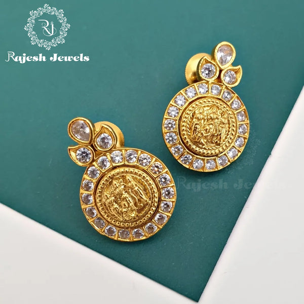 Ram Darbar Cz Stud Earrings