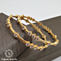 Amazing Cz Gold Plated Bangles