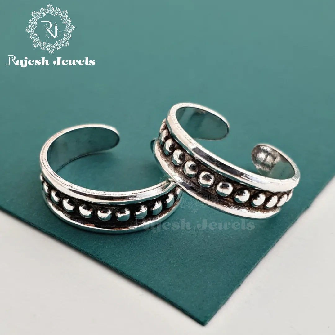 Freckle Oxidised Band Toerings