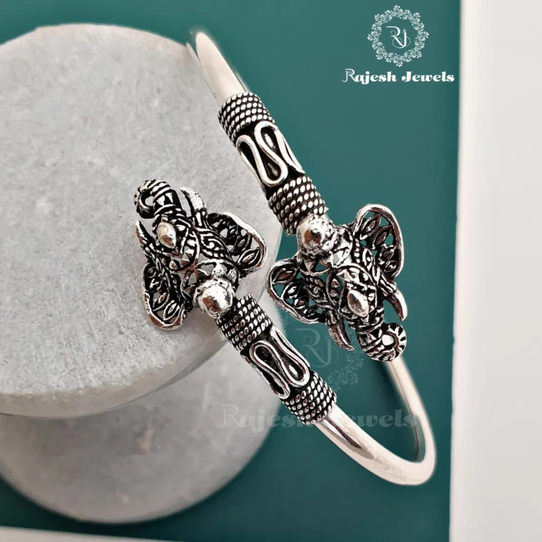 Elephant Oxidised Kada