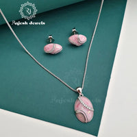 Romantic Pink Pendant Set