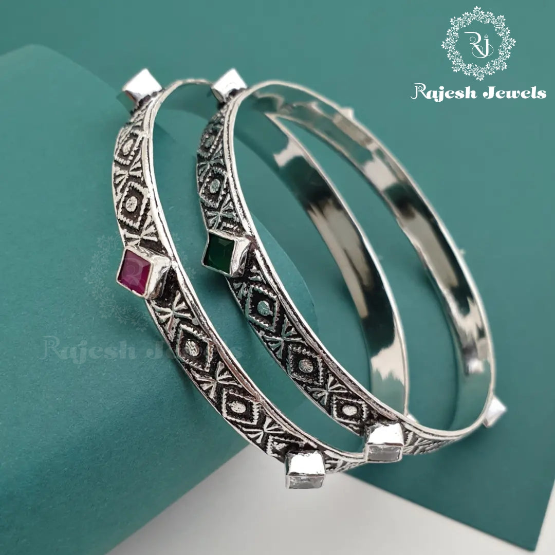 Glittering Squared Cutstone Bangles